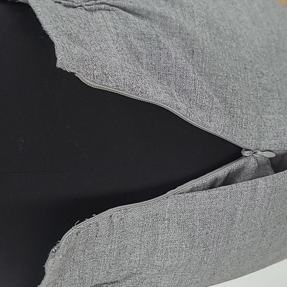 J.Crew Grey Wool Blend Paperbag Waist Mini Skirt Smocked Pockets Size 2 - Picture 5 of 8